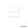 Vaskeskab MAUI 80 cm