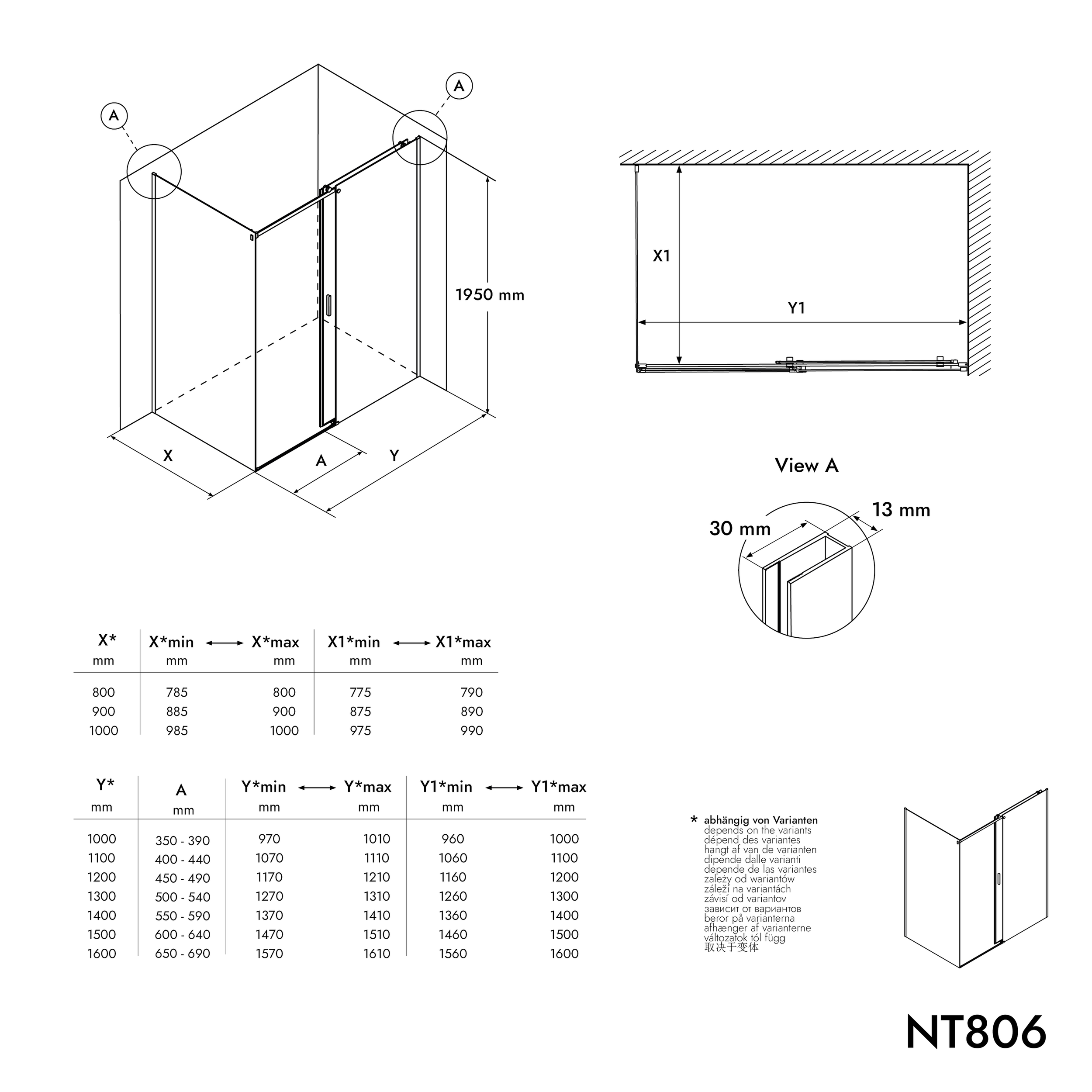 Brusehjørne NT806 FLEX