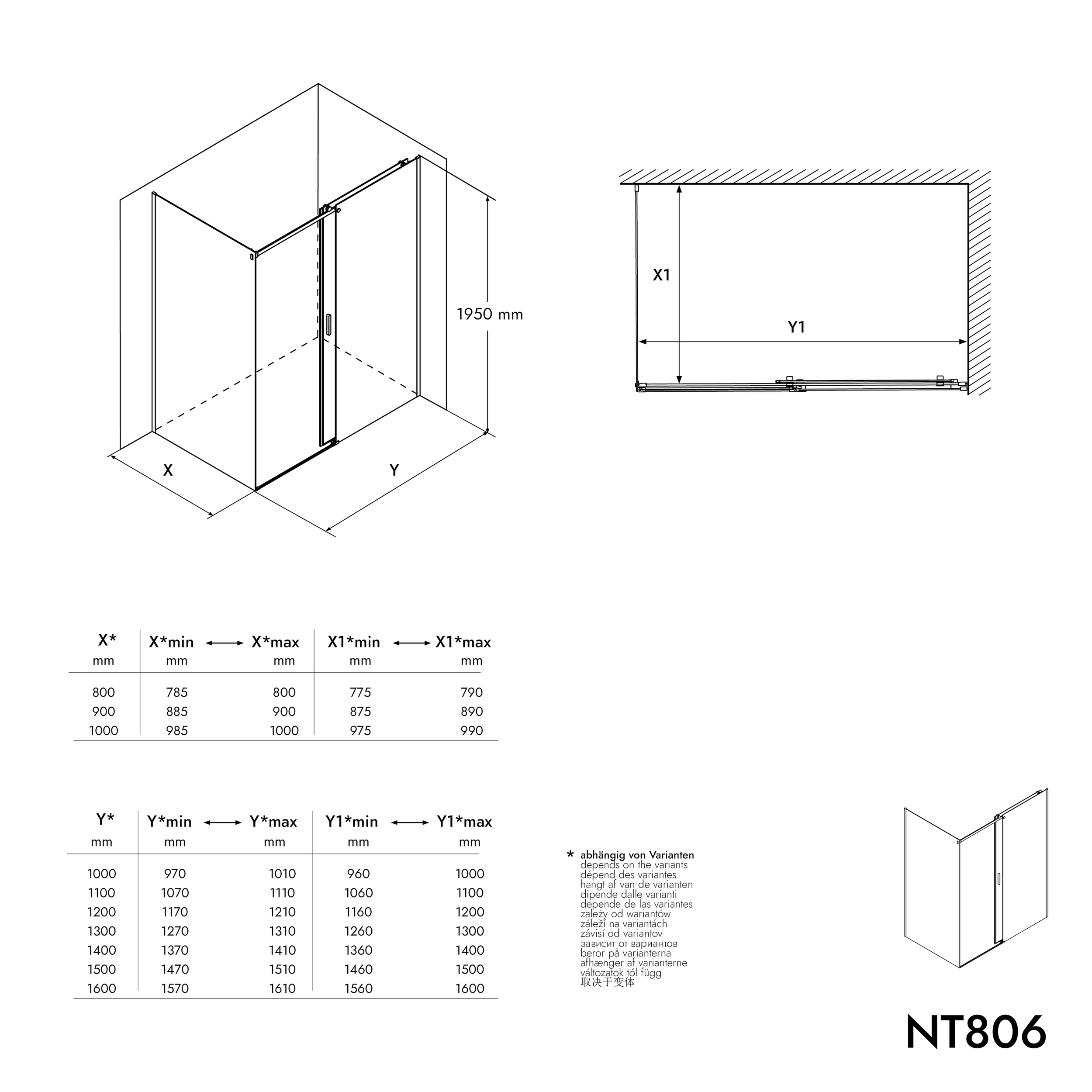 Brusehjørne NT806 FLEX