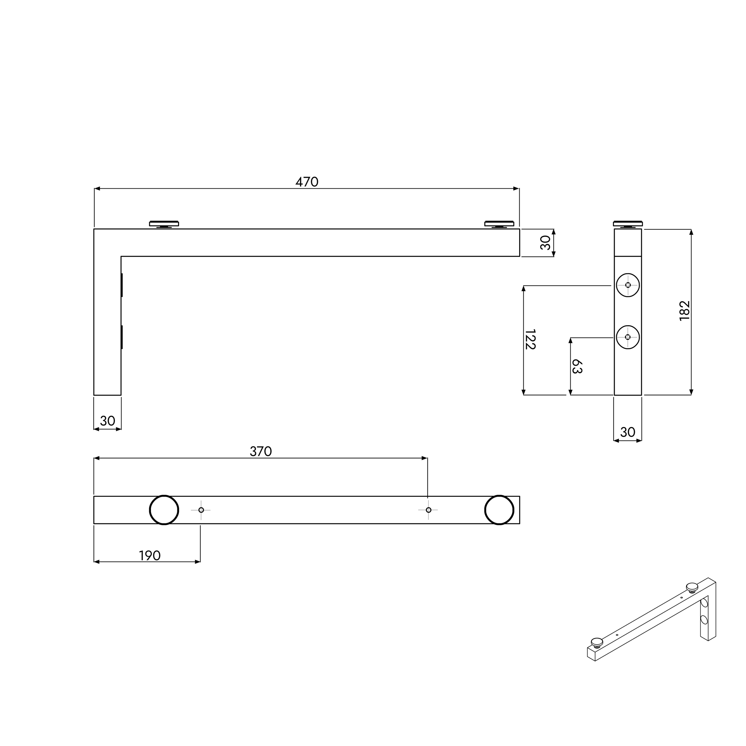 Badmöbel JUVIA Compact 100 cm bis 160 cm