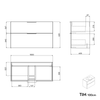 Waschtischunterschrank TIM 100 cm