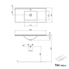Waschtischunterschrank TIM 100 cm