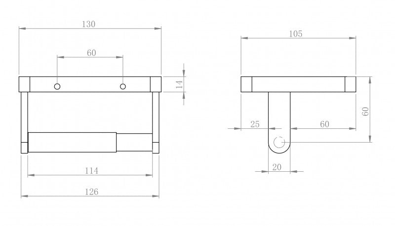 Toiletrulleholder SDLTPH