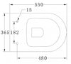 Komplet WC-pakke 43: WC B-8030R i mat sort og soft-close sæde