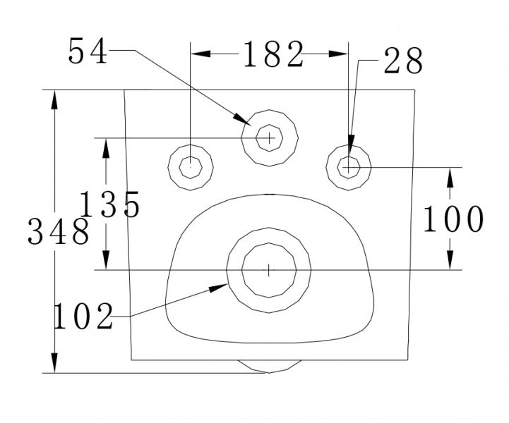 Komplet WC-pakke 43: WC B-8030R i mat sort og soft-close sæde