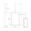 Hængespejl 2145 Square
